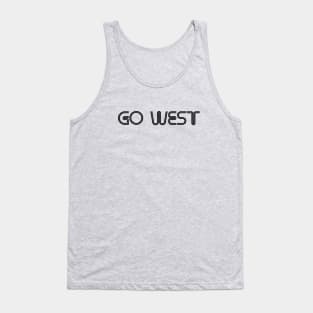 Go West, black Tank Top